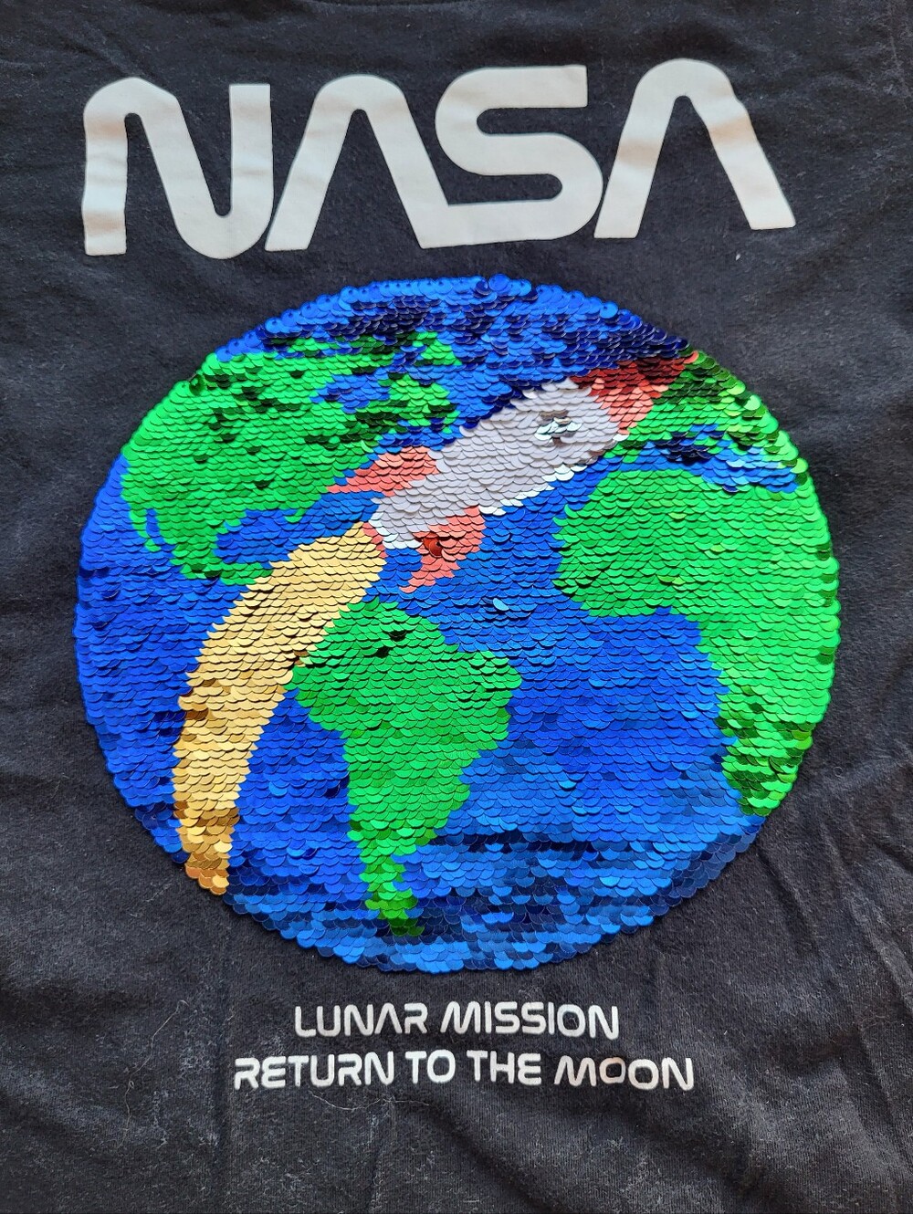 H&M Nasa sequin tee